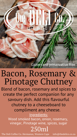 Bacon Rosemary Pinotage Chutney